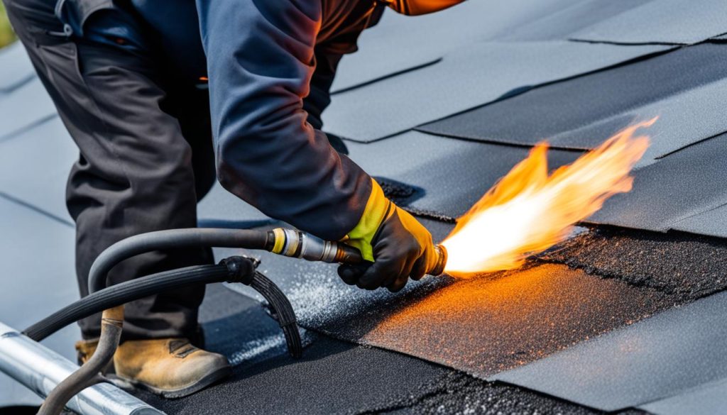 Bitumen dak repareren