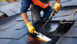 Bitumen dakbedekking herstellen