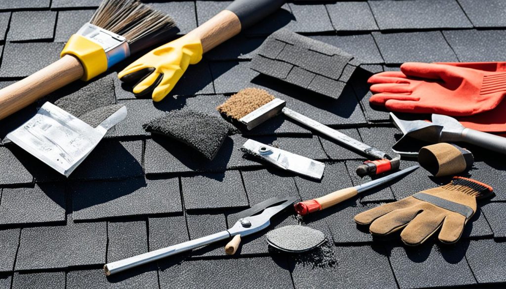 Dak reparatie materialen
