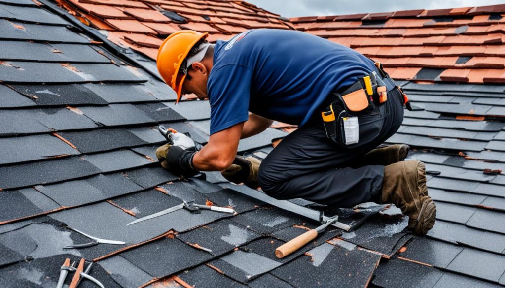 Dakbedekking reparatie