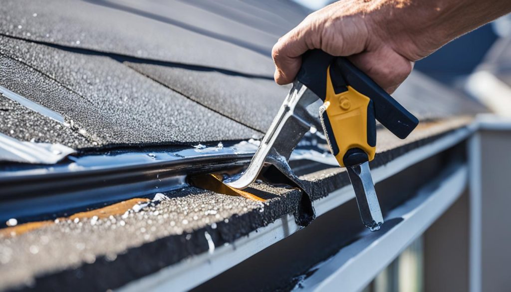 Dakgoot reparatie plat dak