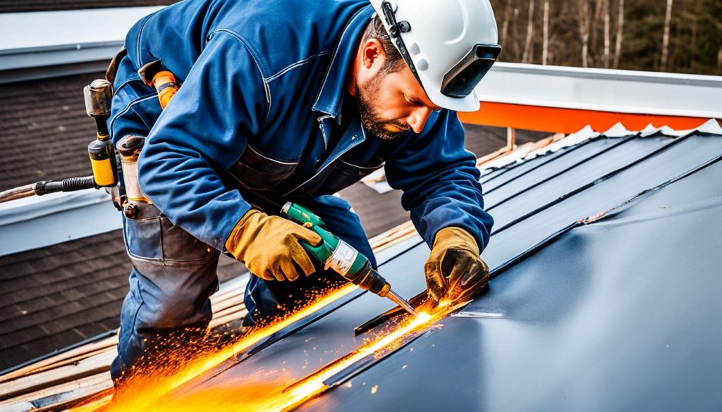 PVC dak reparatie