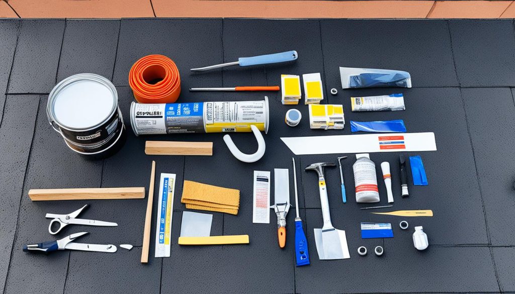 Plat dak reparatie set